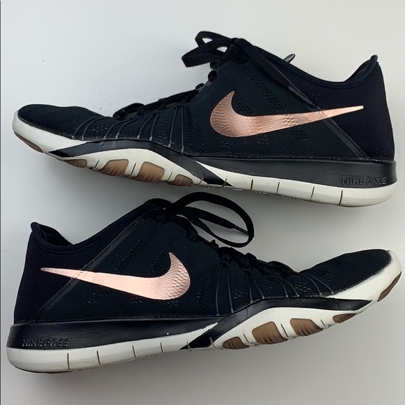 Nike Shoes - Nike Free | Rose Gold & Black size 8